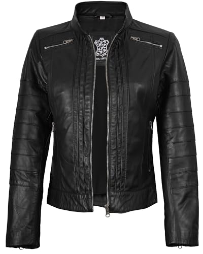 Image of Blingsoul Real Leather Jacket Women - Lambskin Jackets for Womens