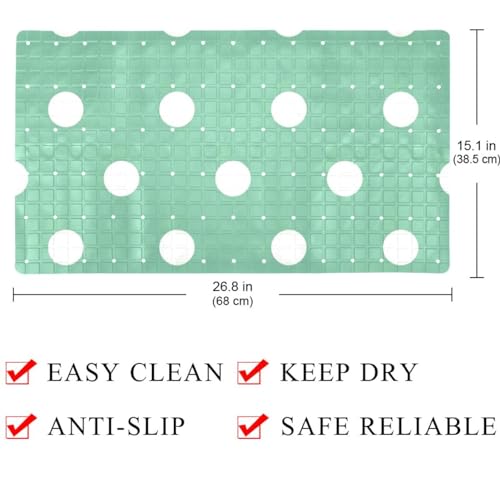 Tapete antideslizante para bañera rectangular de secado rápido gris 5