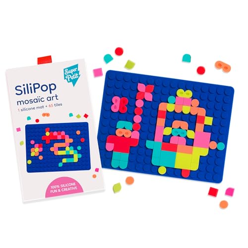 Silipop Mosaïques à Clipser Super Petit cadeau anniversaire 3 ans bleu