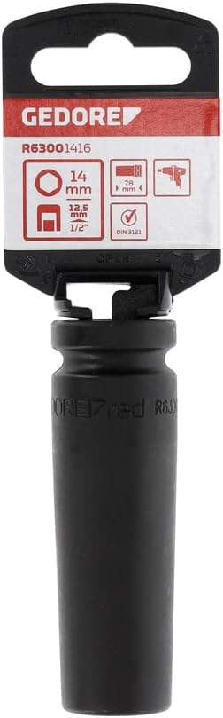 GEDORE RED Impact Socket 1/2 Hexagon size14mm l.78mm