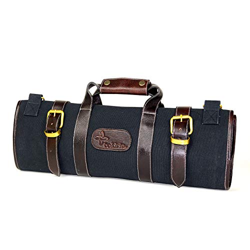 Boldric Black Canvas 17 Pocket Knife Bag