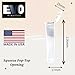 100 Pack 116mm Tubes Clear - USA Made Plastic Pop Top Tubes - Waterproof, Child-Resistant Certified Squeeze Cap Opening (100 Qty.)