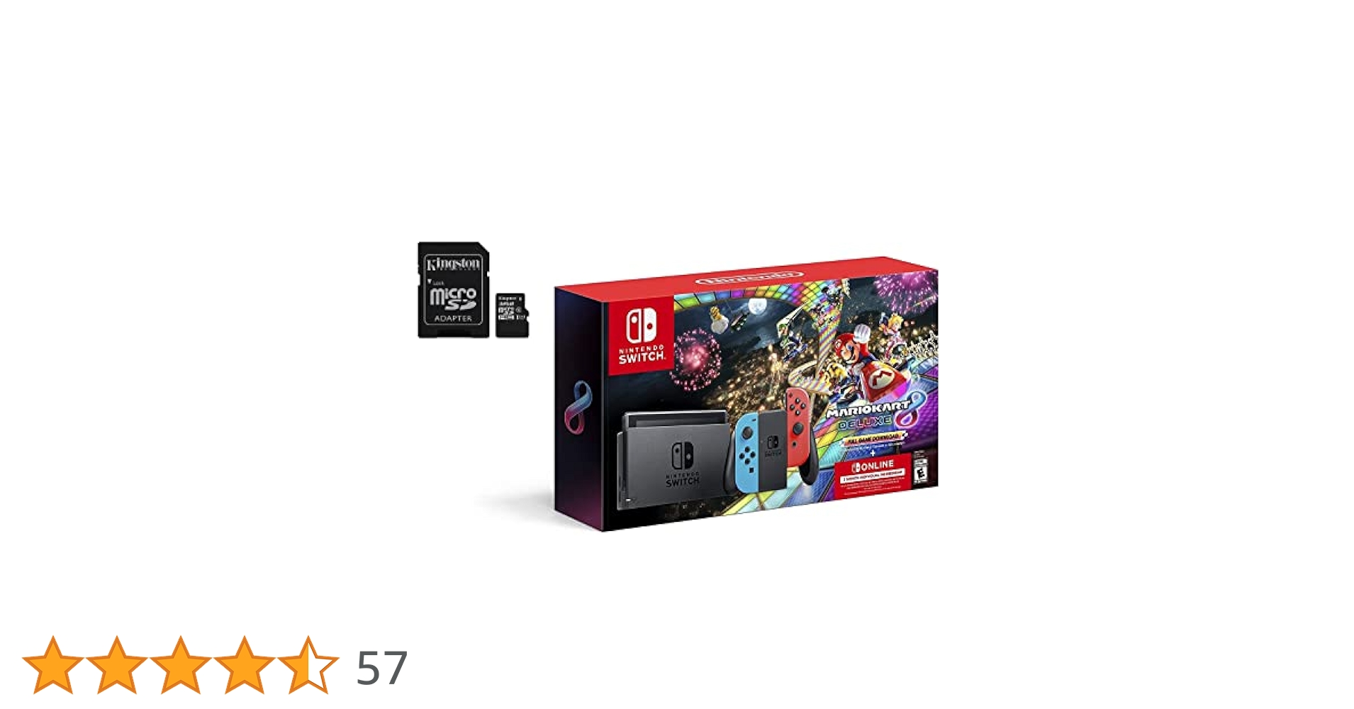 Switch HAC-001 512GBSD、Joy-Con、マリオカート8付き Nintendo Switch with Mario Kart 8 Deluxe Console Bundle Gray