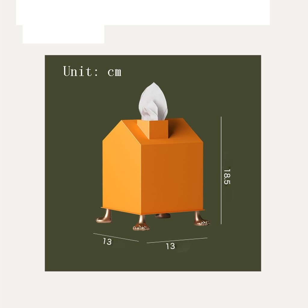 Creative Metal Square Tissue Box Cover Modern Facial Paper Holder for Bathroom Vanity Countertops Bedroom Dressers Night Stands Desks Office and Tables image 2