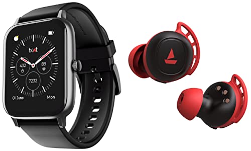 Image of boAt Xtend Pro with Advanced Dedicated Bluetooth Calling Chip, Dial Pad & Airdopes 441 Pro True Wireless in Ear Earbuds with mic, Upto 150 Hours Playback, Signature Sound, IWP Technology, IPX7