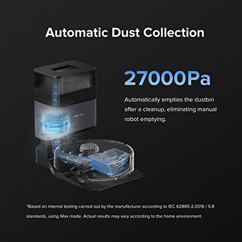 Roborock Auto-Empty Dock Pure, Automatic Dust Collection, Self-Sealing Dust Bag, Holds Up To 7-Weeks Of Dust, App-Controlled, Dustbin Cover Detection Q5, Q7, Q7 Max Robot Vacuums, Black #TOP1