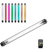 LUXCEO Handheld Photography Light Professional LED Video Light Wand 12 Lighting Mode, Stepless Di...