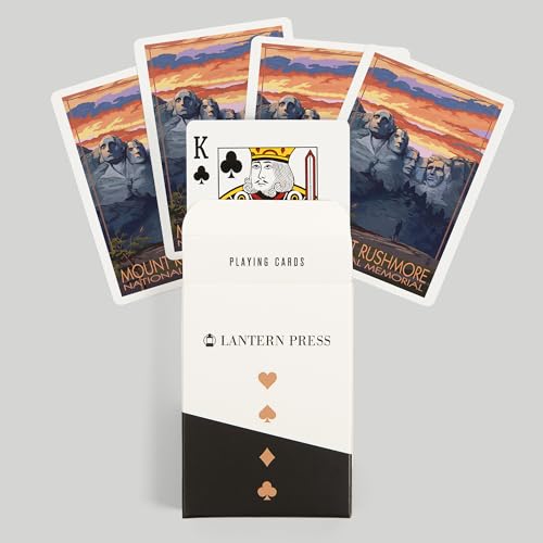 Baraja de Poker Mount Rushmore, 52 cartas tamaño póker miniatura 6