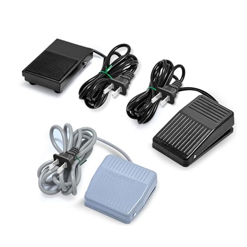 Interrupteur au pied électrique FS-201, pédale FS-1 avec deux cordons, 1 pièce(Plasticcasetfs-201(with2mwires))