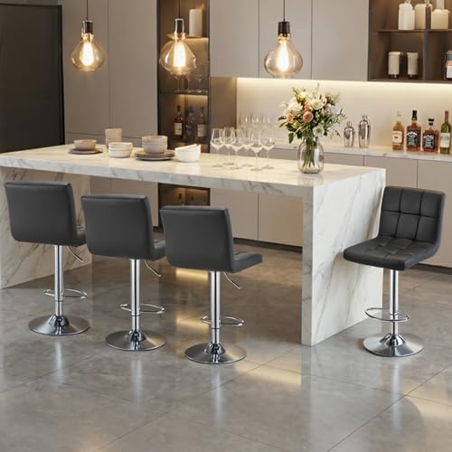 Image of OLIXIS Bar Stools Set of 4, 24 inch Counter Height Bar Chairs for Kitchen