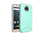 AVIDET Motorola Moto G5S Plus Función del stent Funda Carcasa Case (Verde)