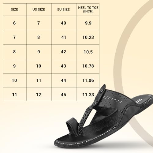 Image of STANPHORD Men Kolhapuri Chappals | Ethnic Thong Slippers Faux Leather | Cushioned Footbed | Festive Wedding Casual Daily Wear (TPMN 30006)