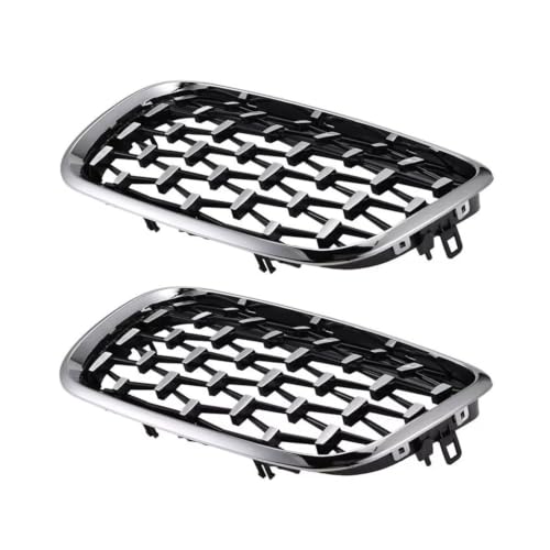 Parrilla delantera plateada de reemplazo central para los modelos X5 E70 y X6 E71 2