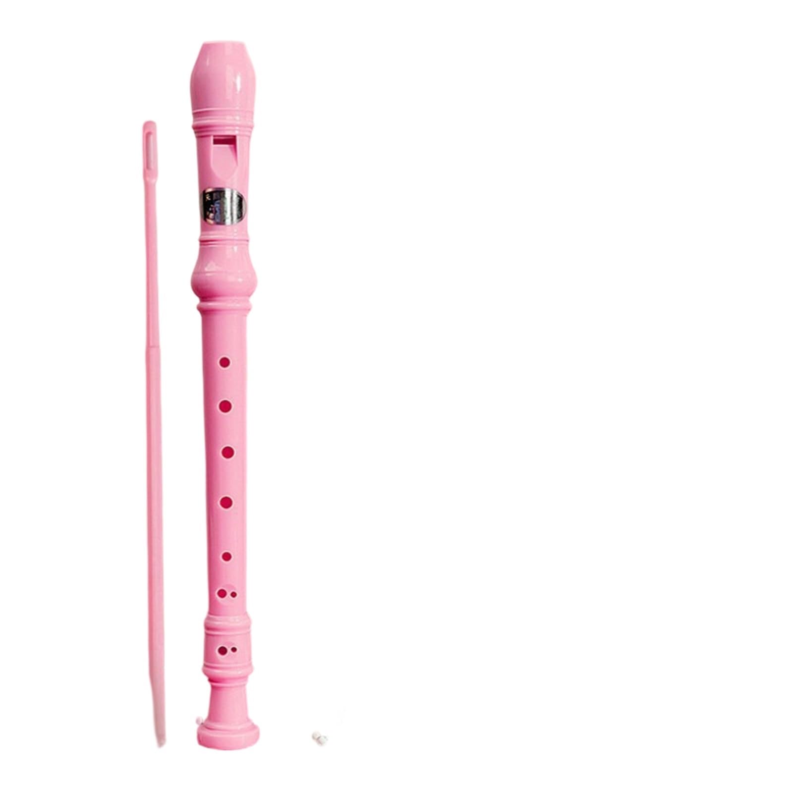8 otworowy Flet Prosty Sopranowy Niemiecki Instrument Dęty Palcowy Dla Dorosłych Profesjonalny Flet Prosty(Pink)