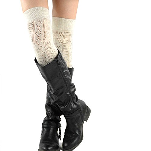 Image of Fashionable Cotton Slouchy Boot Socks for Women and Girls: Long Thigh Highs, Over-the-Knee Highs, and Knee Highs