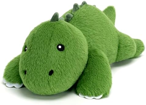 SQEQE Gewichtetes Dinosaurier Kuscheltier, Weiches Dino Plüschtier Kuscheltierkissen mit Gewicht, Cute Plüschtiere für Kinder und Erwachsene 35CM