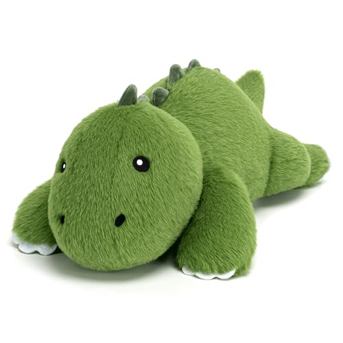 SQEQE Peluche de dinosaurio con peso, peluche de dinosaurio suave, con peso, bonitos peluches para niños y adultos, 25 cm