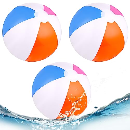 4 Stück Wasserball Set – Aufblasbare Strandbälle 30cm Für Pool, Kinder & Erwachsene