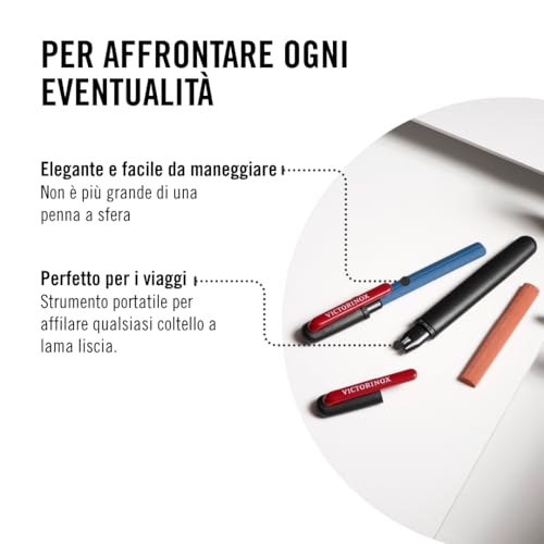Victorinox Affilacoltelli Doppio Per Esterni, Per Coltellino Svizzero, Ppietra Per Affilare Piccola, Nero/Rosso - 5