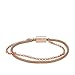 Bracelet Fossil en acier inoxydable pour femme couleur doré rose