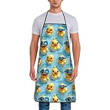 Couverture généreuse pour une protection complète : mesurant 51,8 cm de large et 71,9 cm de haut, ce tablier de cuisine mignon imprimé canard offre une couverture complète pour protéger vos vêtements de la graisse, des déversements et des éclaboussures. Une option solide pour tous ceux qui recherchent des tabliers pour la cuisine ou des styles de tablier pour femme
