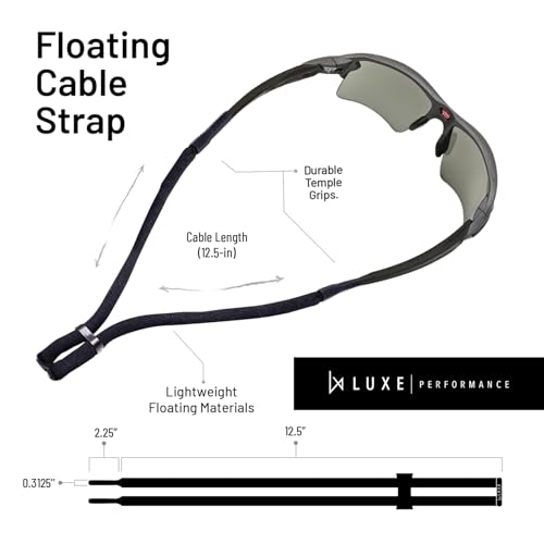 Image of Floating Adjustable Eyewear Retainer - Lightweight, Durable Sunglasses Strap, Float Lanyard, Glasses Strap