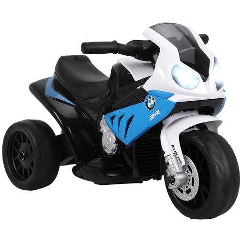 Homcom Moto Eléctrica Para Niños De 18-36 Meses Con Licencia Bmw S1000rr Motocicleta De Batería 6v Moto Infantil Con Música Carga 20 Kg Azul Homcom Moto Eléctrica Para Niños De 18-36 Meses Con Licencia Bmw S1000rr Motocicleta De Batería 6v Moto Infantil Con Música Carga 20 Kg Azul