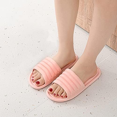 Women/Men's Slip On Slippers Non-Slip LightWeight Flat Slide Sandals Solid Color Comfy Foams Sole Shower Sandals House Soft Flip Flop Shoes for Indoor Home Garden Bathroom | Image 1