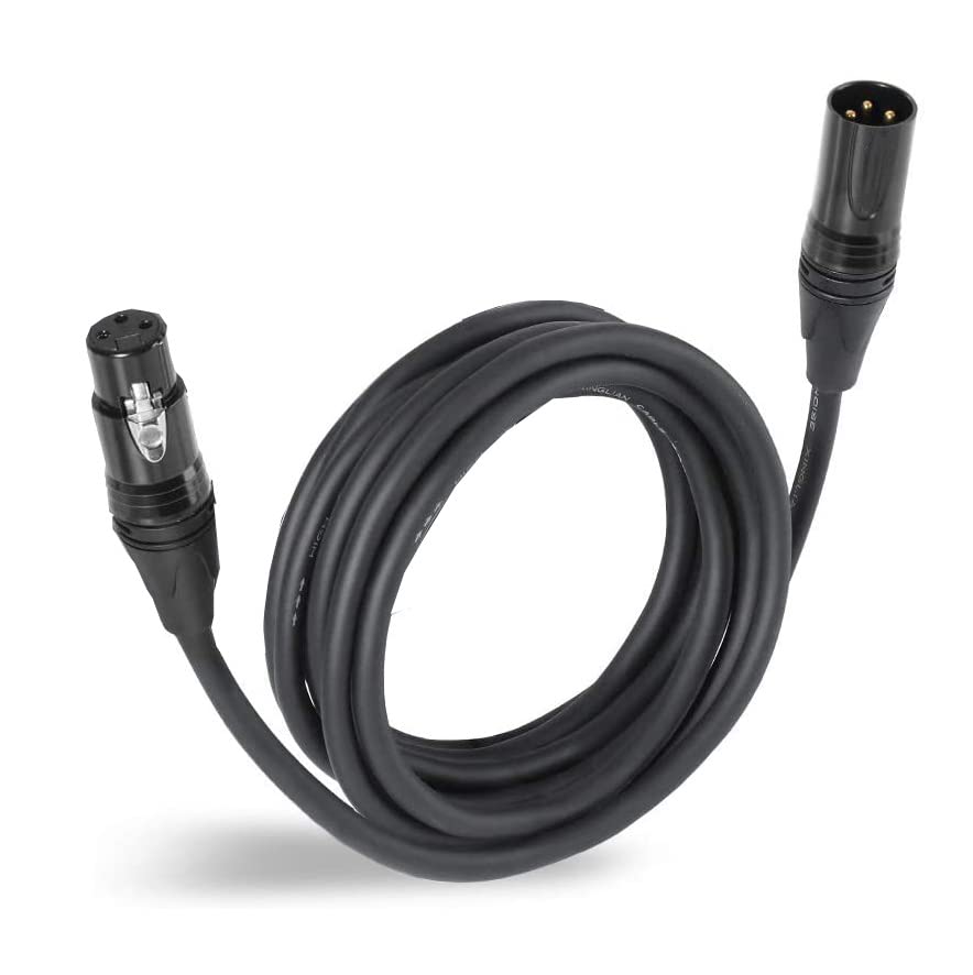 Image of DEVICE OF URBAN INFOTECH Male to Female XLR Cable for Condenser Microphone Balanced 3 Pin Copper Coated Mic Cord for Studio Amplifier Mixer DJ Premier Stage Performance (6)