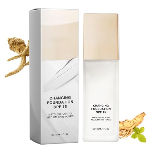 Color Matching Foundation | 30 Ml De Corrector De Cambio De Color | Maquillaje De Cara Líquida Para Mujeres | Fundación De Cobertura Completa Para Uso Diario | Corriente De Ajuste De Tono De P