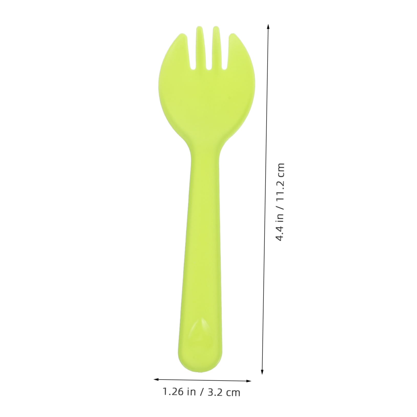 Gogogmee 100Pcs Mini Spork Colored Disposable Dessert Utensils for Cake Tasting Appetizers and Small Treats Lightweight Forks and Spoons