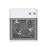 Ventilador de aire acondicionado, aire acondicionado portátil, ventilador de refrigeración de escritorio USB de 3 velocidades, batería de litio de gran capacidad, dispositivo de aire acondic