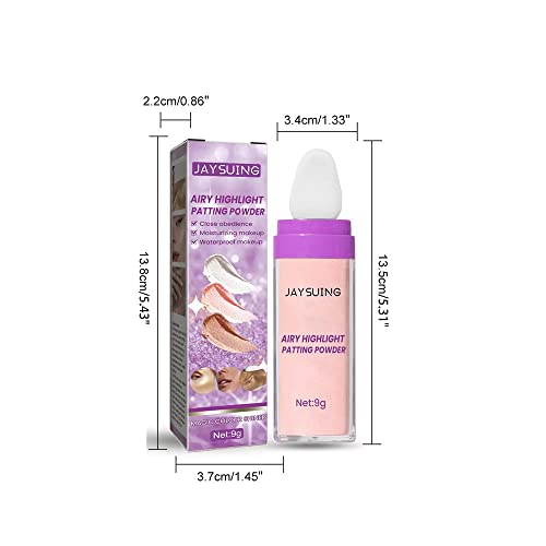 Highlighting Patting Powder Fairy Patting Powder Whole Body Brightening Natural Three-Dimensional Highlighting Pixie Powder Glitter Powder (01#White) #TOP5