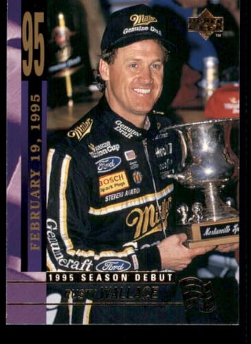 Racing Trading Card NASCAR 1995 Upper Deck #229 Rusty Wallace SD NM Near Mint