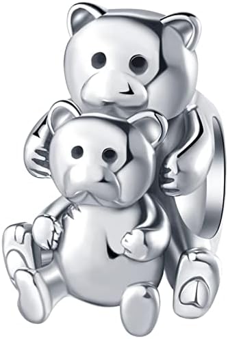 Animal Insect Charms, 925 Sterling Silver Horse, Owl, Ladybug, Dragonfly, Butterfly, Alligator, Bear, Cat, Panda, Elephant, Bunny Beads, fits European Charms Bracelet, Gifts for Mum/Children/BFF