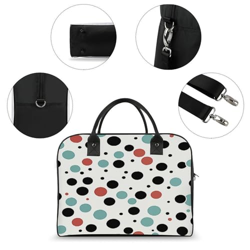 Bolso tote de nylon con bolsillos y correa ajustable miniatura 6