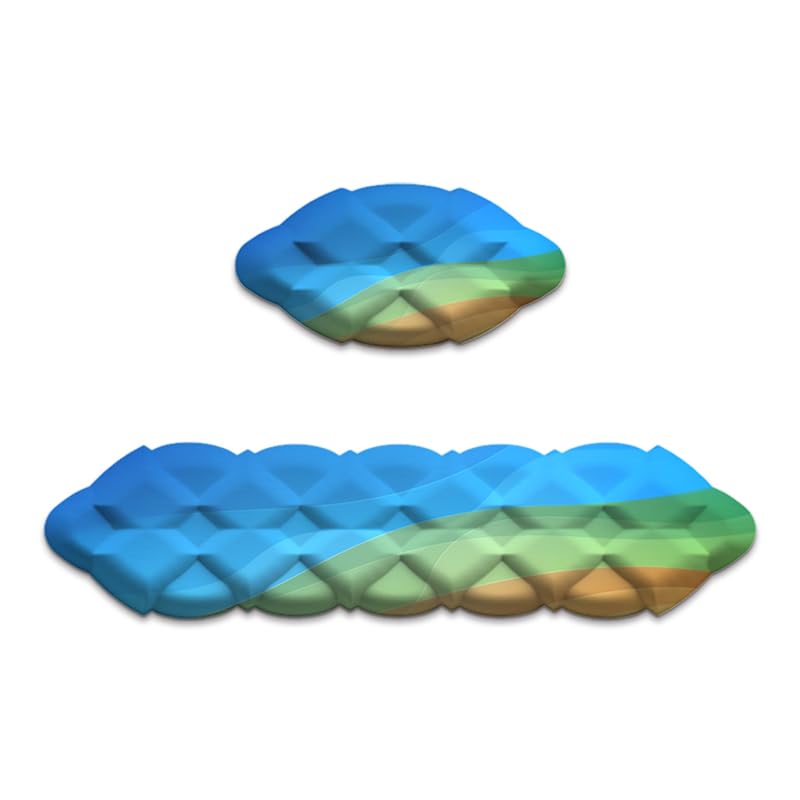 VNJ Wrist Rest Keyboard-Keyboard Cloud Wrist Rest Mouse, Desk Cloud Wrist Pad Slip Base for Typing Pain Relief, Non-Slip Base, Cloud Wrist Rest Suitable for Home, Office, Computer Blue Rainbow (B0CTX9B322) Amazon Price History, Amazon Price Tracker