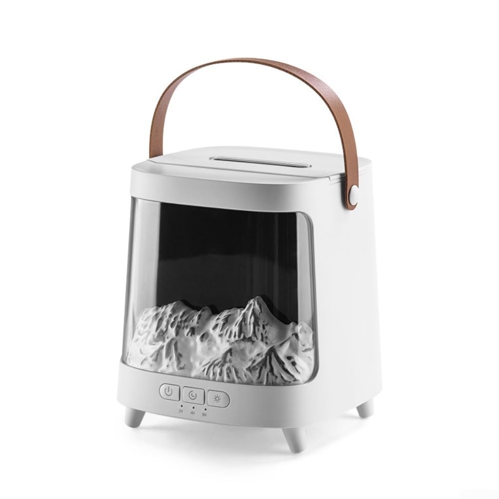 Umidificatore a fiamma diffusore di aromi 7 colori luce silenzioso telecomando per la casa ufficio camera da letto soggiorno meditazione