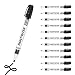 Markal 96823 Valve Action Liquid Paint Marker with 1/8" Bullet Tip, Black (12 Markers)