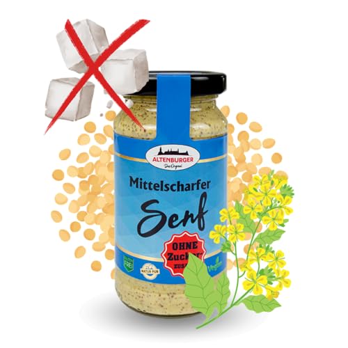 Mittelscharfer Senf OHNE Zuckerzusatz Inhalt 200 ml