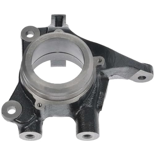 Image of Detroit Axle - Front Left Steering Knuckle for Hyundai 2005-2009 Tucson Kia 2005-2010 Sportage, Driver Side Steering Knuckle Assembly 2006 2007 2008 Replacement