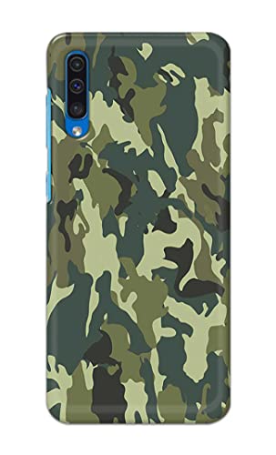 Image of Printed Hard Back Cover Case for Samsung Galaxy A50 | A50s | Samsung Galaxy A30s Back Cover (Green Army Camouflage) -1803