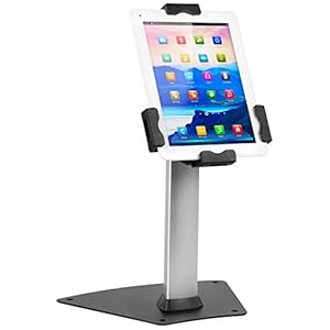 Mount-It! iPad Stand, Secure Universal Tablet Kiosk POS Locking Tablet Countertop iPad Stand for Desk for iPad, iPad Air, Samsung Galaxy Tab, Surface Go & 7.9″- 10.9″ Tablets