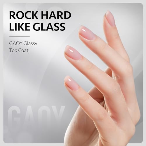 Gaoy Gel Top Coat, Nail Strengthener And Base Coat Set thumb #1