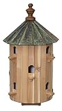 26" Cedar Birdhouse - 10 Room Patina Copper Top Finch Bird Condo House Amish Handcrafted in Lancaste