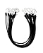 ABN EPDM Bungee Cords with Hooks 10-Pack, 31” Inch (54” Max Stretch) – Heavy-Duty Rubber Tiedown Strap, Tarp Tie Straps