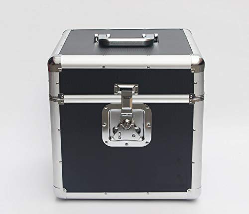 DJ-case für 70-100 Schallplatten - 36 x 39 x 35 cm - Schwarz