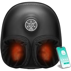Medcursor Foot Massager with Heat - 2026 Upgraded Shiatsu Deep Kneading Machine, Multi Air Compression Intensity, Smart APP Mobile Remote Control, Feet Massage for Mom Women