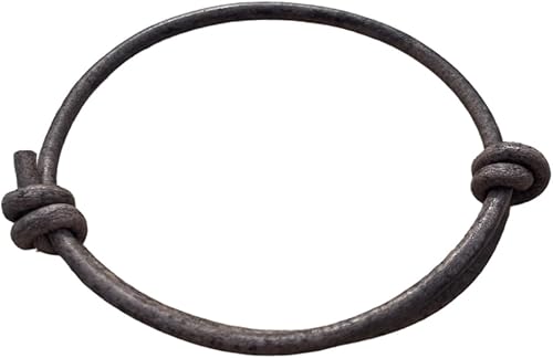 Miniatura 10 de Pulsera de cuero genuino para hombre de 0.118 in – Brazalete ajustable hecho a mano, pulsera de cuero minimalista para hombre, accesorios simples