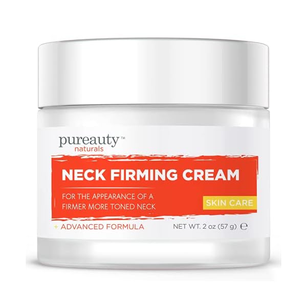 Neck-Firming-Cream-Anti-Aging-Moisturizer-for-Neck-Skin-Tightening-Cream-Anti-Wrinkle-Lotion-Saggy-Neck-Tightener-Double-Chin-Reducer-Cream-Face-Firming-Neck-Cream-Pureauty-Naturals-2-oz Neck Firming Cream, Anti Aging Moisturizer for Neck, Skin Tightening Cream, Anti Wrinkle Lotion, Saggy Neck Tightener & Double Chin Reducer Cream, Face Firming Neck Cream - Pureauty Naturals, 2 oz